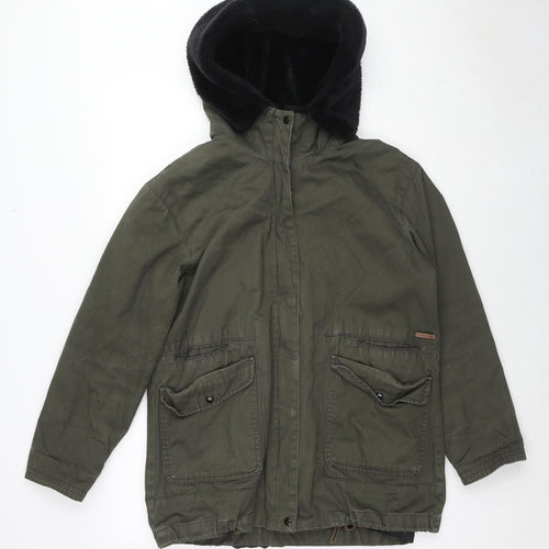 Pull&Bear Womens Green Jacket Size M Zip