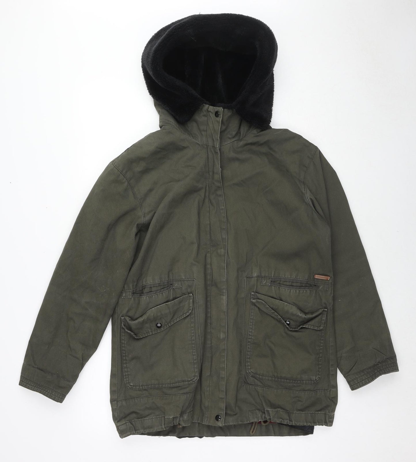 Pull&Bear Womens Green Jacket Size M Zip