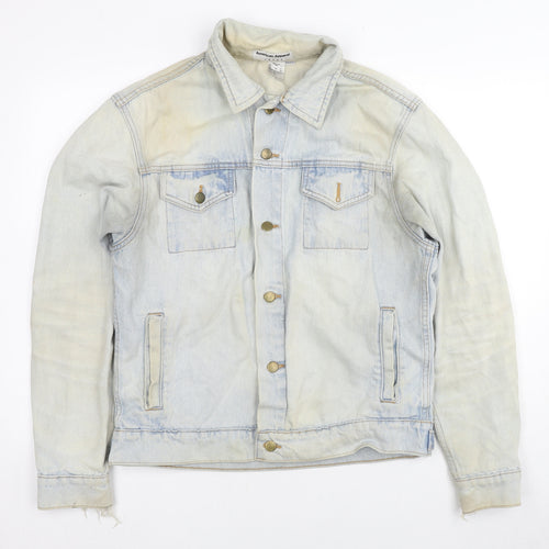 American Apparel Womens Blue Jacket Size M Button