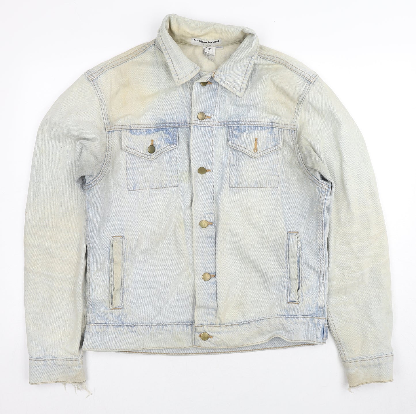 American Apparel Womens Blue Jacket Size M Button