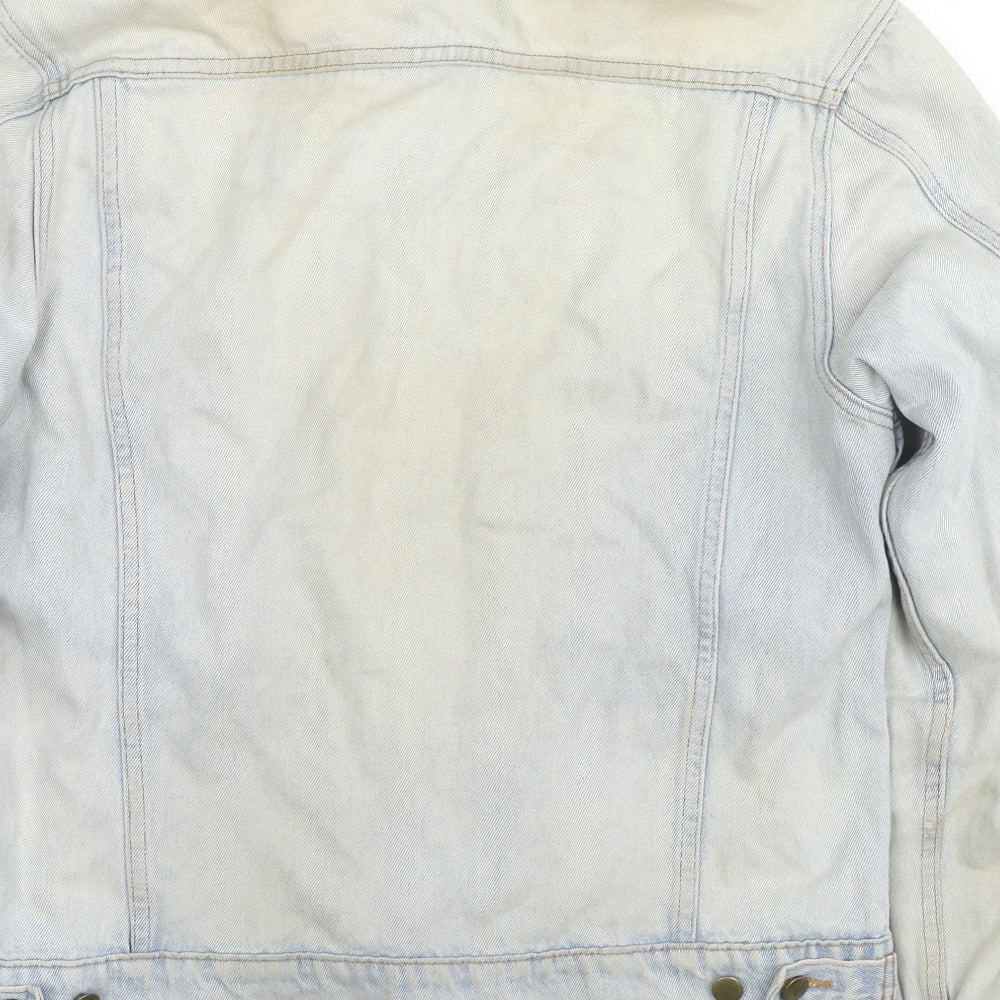 American Apparel Womens Blue Jacket Size M Button