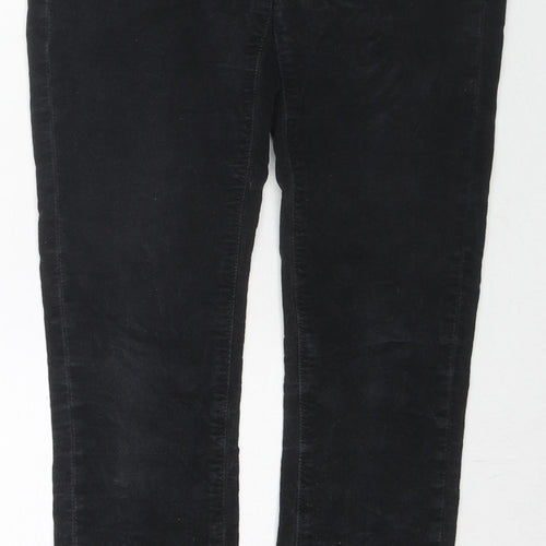 Jack Wills Womens Black Herringbone Cotton Skinny Jeans Size 26 in L32 in Regular Zip