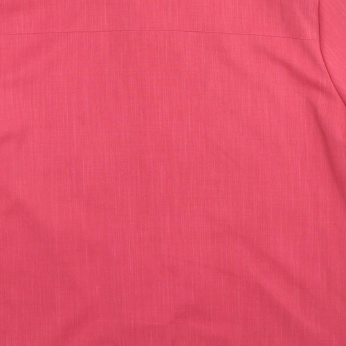Oscar B. Womens Pink Polyester Basic Button-Up Size 20 Collared