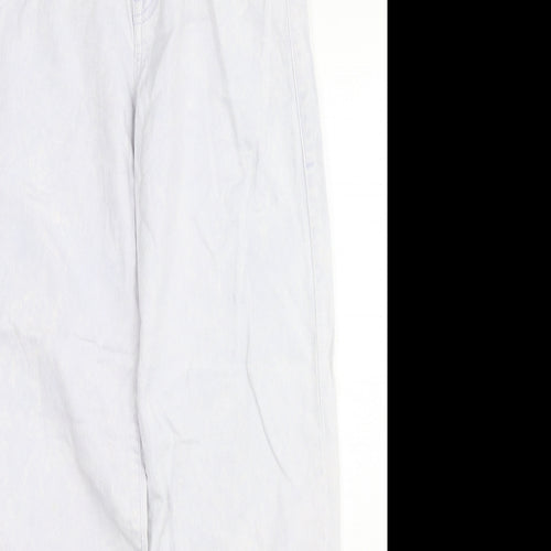 Outfitters Womens Blue Cotton Straight Jeans Size 28 in L30 in Regular Zip