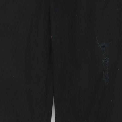 Denim & Co. Mens Black Cotton Skinny Jeans Size 32 in L30 in Slim Zip