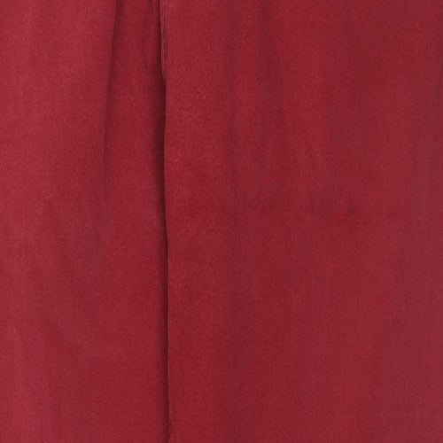 The House Of Bruar Womens Red Cotton Straight Jeans Size 16 L30 in Regular Zip