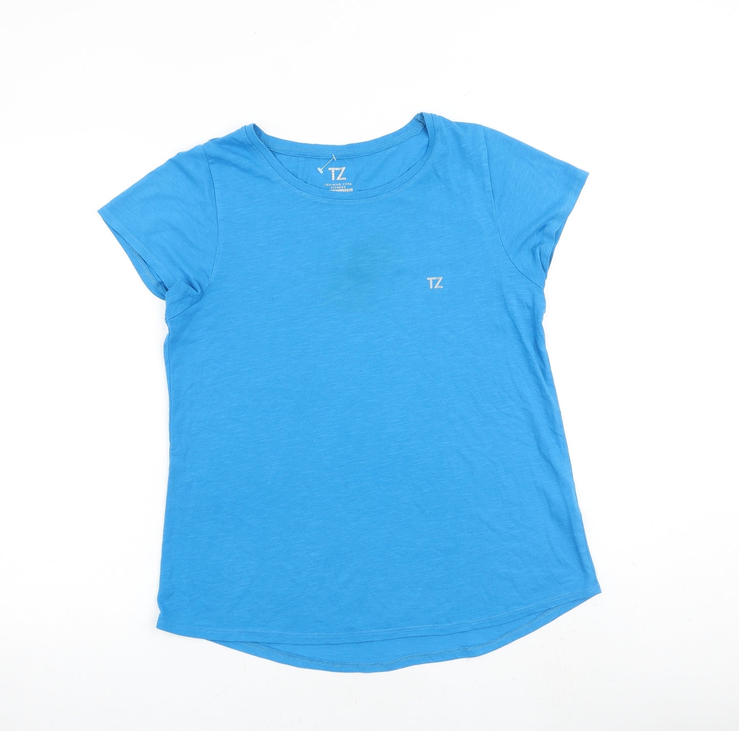 Training Zone Womens Blue Polyester Basic T-Shirt Size 12 Round Neck