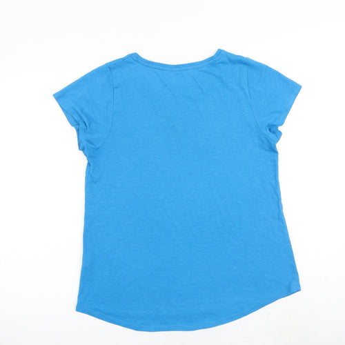 Training Zone Womens Blue Polyester Basic T-Shirt Size 12 Round Neck