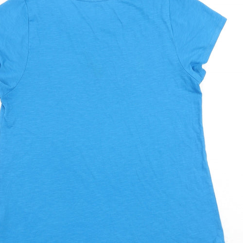 Training Zone Womens Blue Polyester Basic T-Shirt Size 12 Round Neck