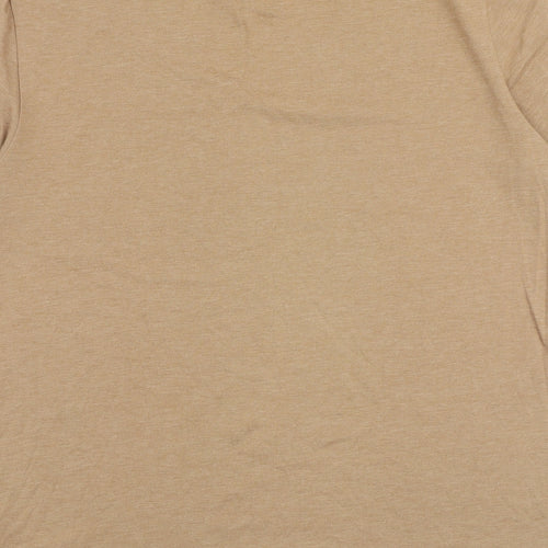 Burton Mens Brown Cotton T-Shirt Size L Crew Neck