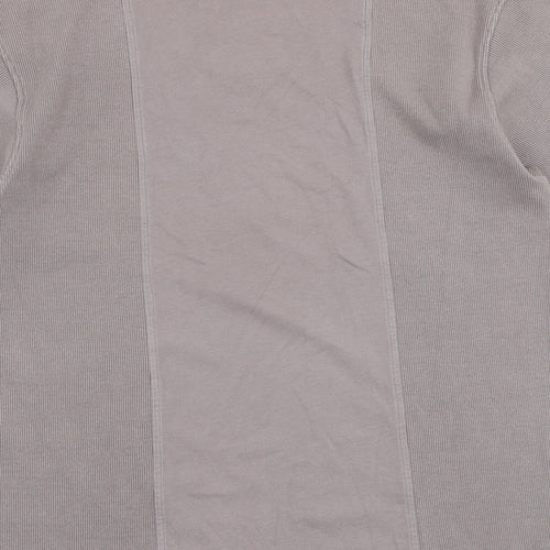 Couture Mens Grey Cotton T-Shirt Size M Crew Neck