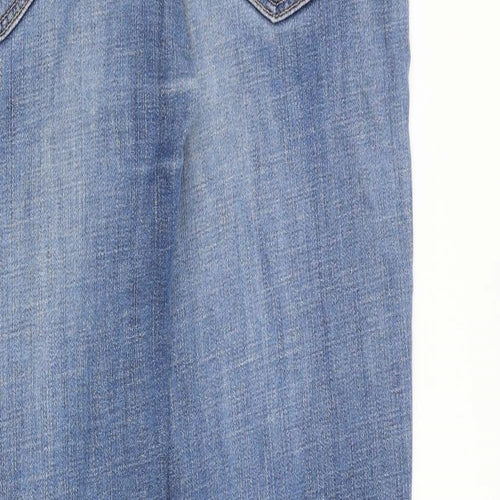 Levis Mens Blue Cotton Straight Jeans Size 36 in L34 in Regular Zip