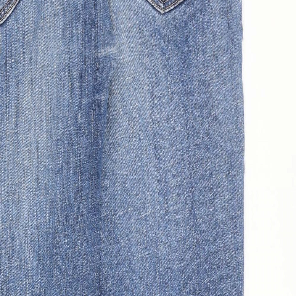 Levis Mens Blue Cotton Straight Jeans Size 36 in L34 in Regular Zip