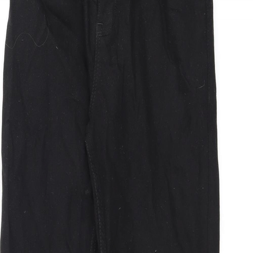 NEXT Boys Black Cotton Straight Jeans Size 13 Years L26 in Regular Zip