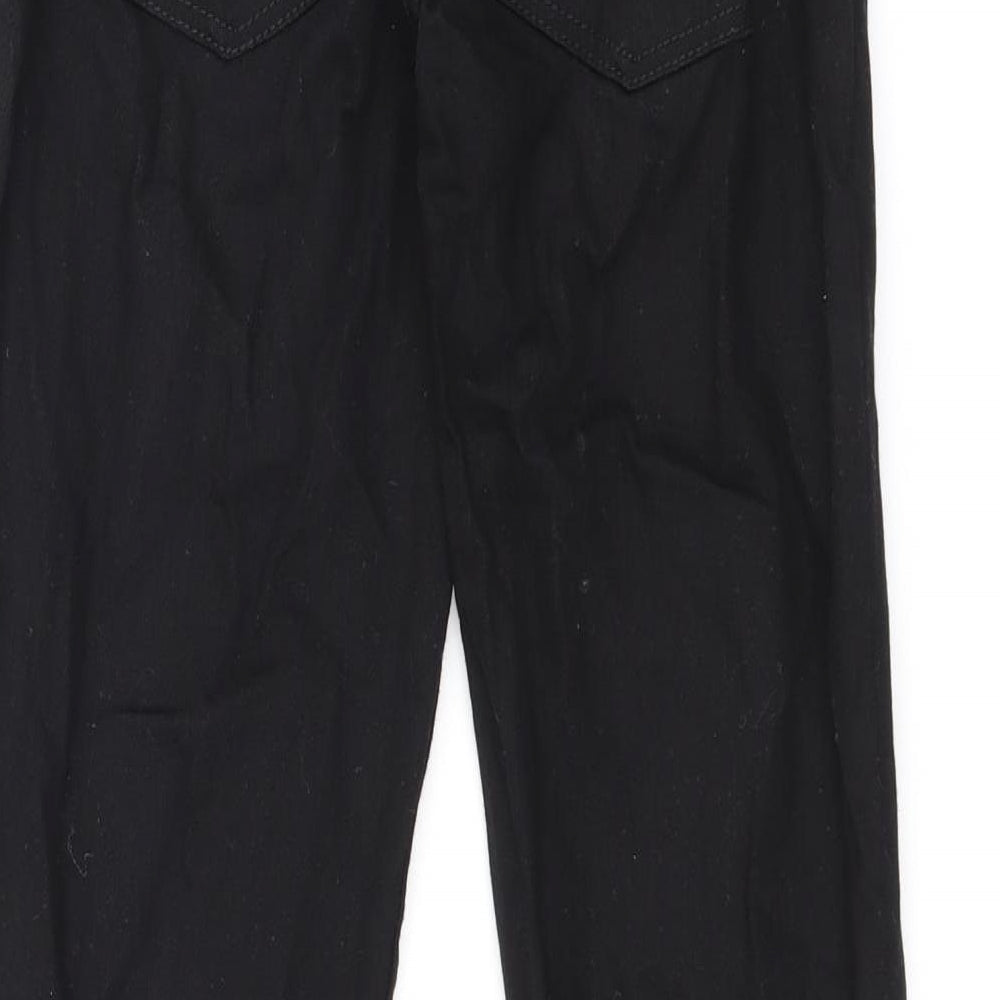NEXT Boys Black Cotton Straight Jeans Size 13 Years L26 in Regular Zip