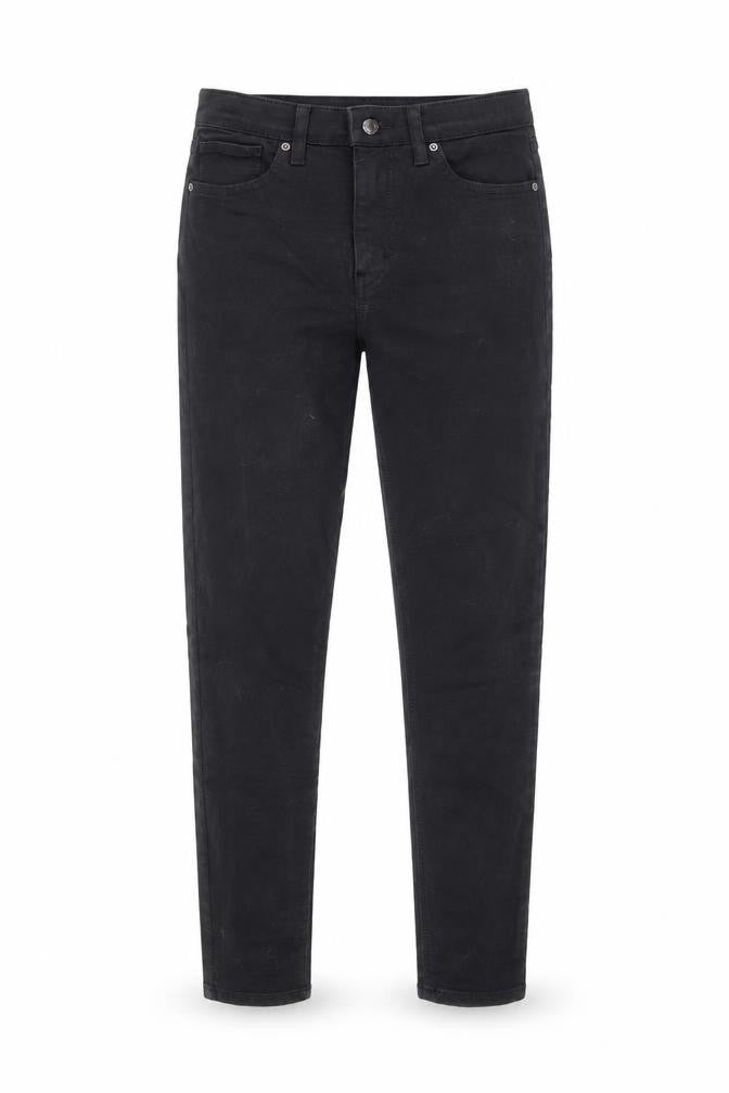 Topshop Womens Black Cotton Skinny Jeans Size 28 in L32 in Regular Zip