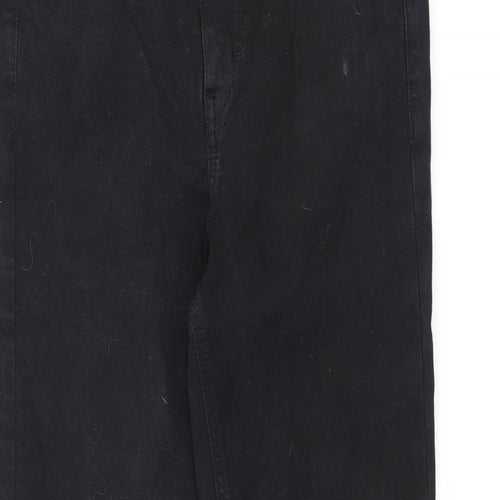 Topshop Womens Black Cotton Skinny Jeans Size 28 in L32 in Regular Zip