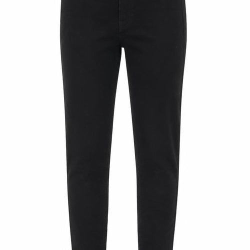 Topshop Womens Black Cotton Skinny Jeans Size 26 in L30 in Regular Zip - Distressed Hems
