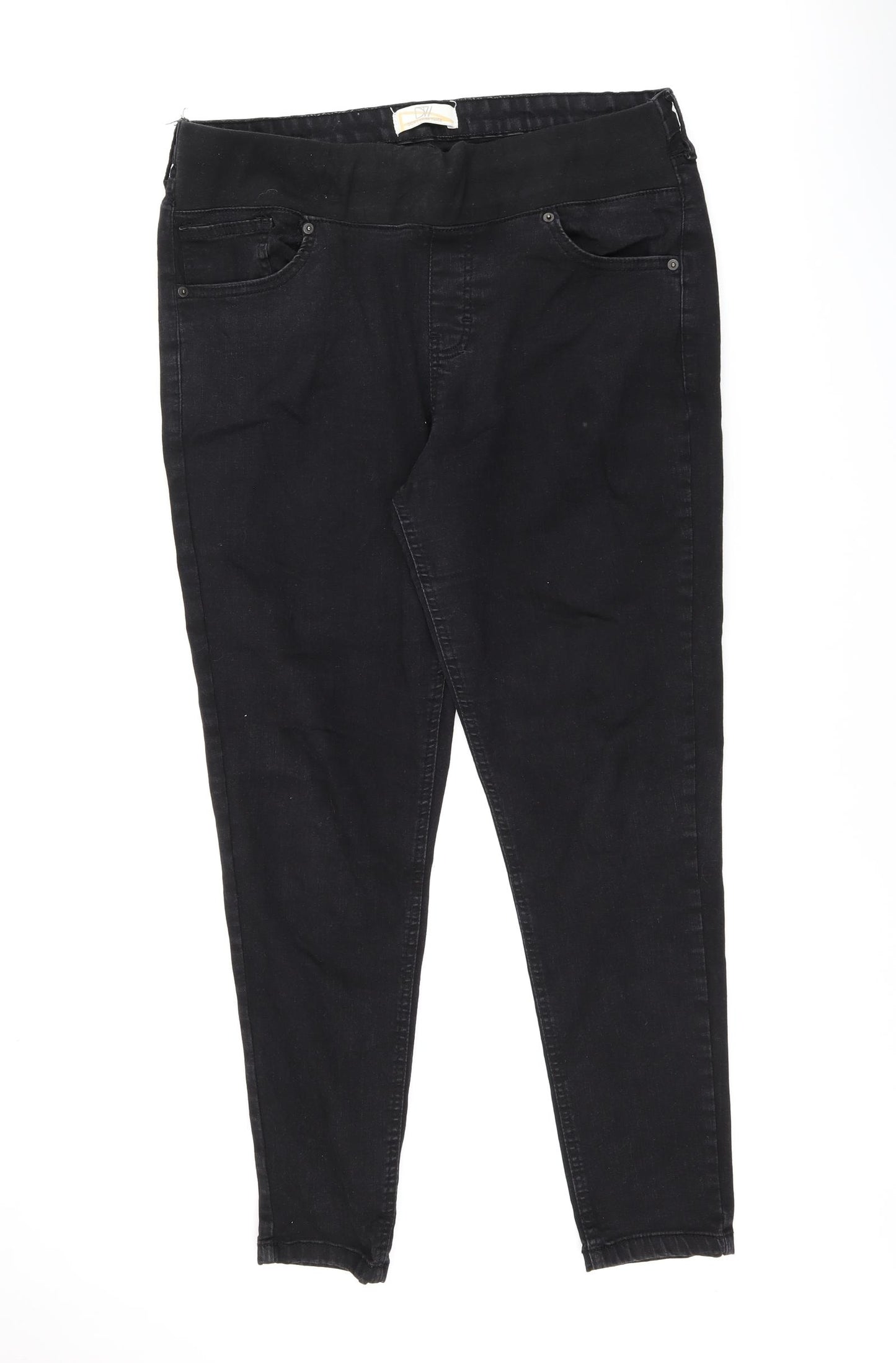 Do Not Think Twice Womens Black Cotton Jegging Jeans Size 35 in L27 in Regular