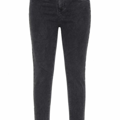 New Look Girls Grey Cotton Skinny Jeans Size 14 Years L26 in Regular Zip