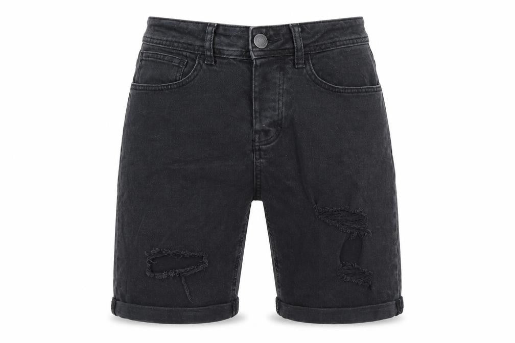 Denim & Co. Mens Black Cotton Chino Shorts Size 30 in L8 in Regular Button