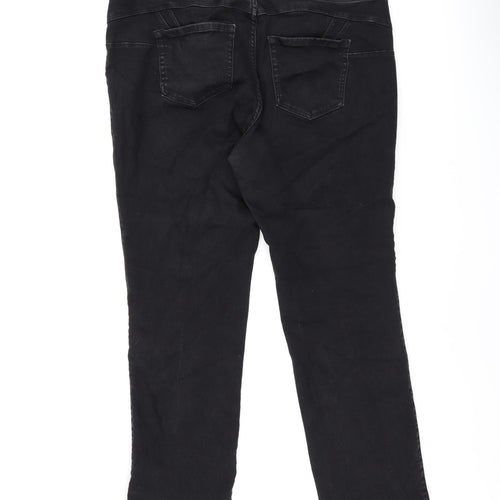 Marks and Spencer Womens Black Cotton Jegging Jeans Size 22 L30 in Slim