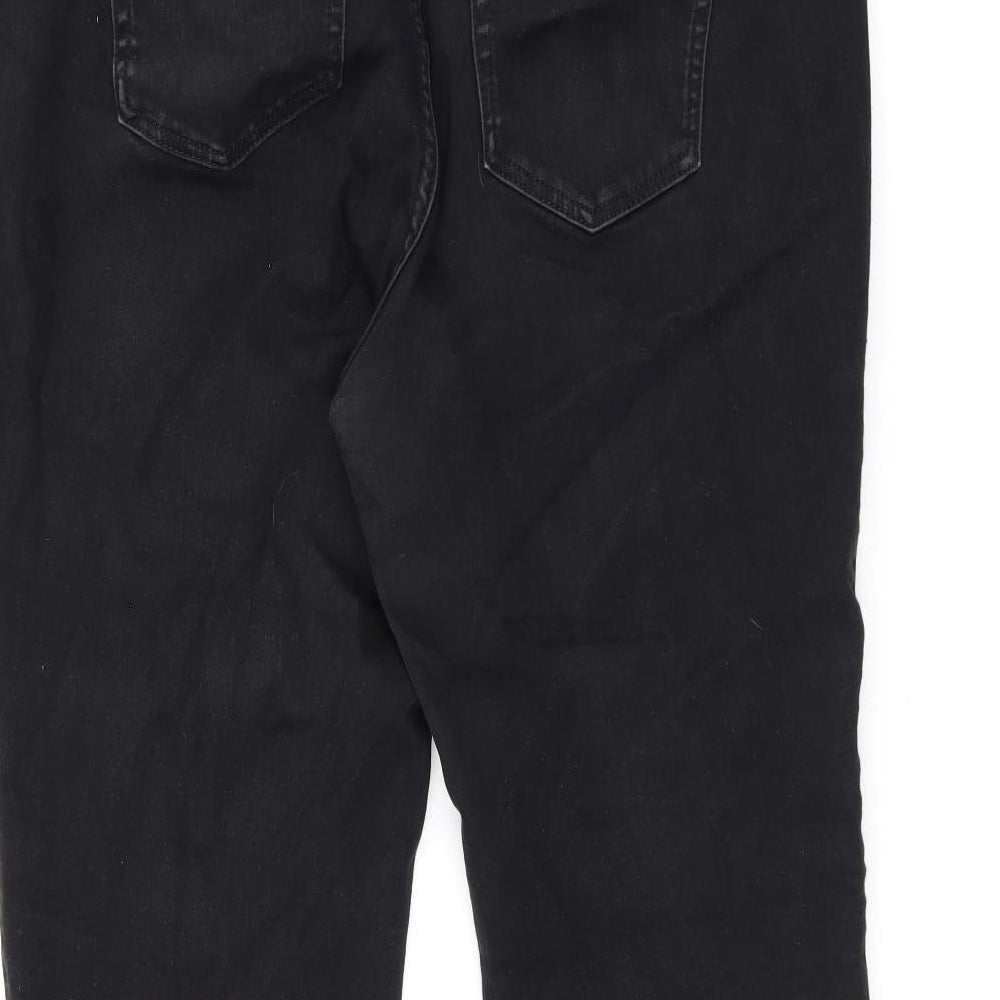 Marks and Spencer Womens Black Cotton Jegging Jeans Size 22 L30 in Slim