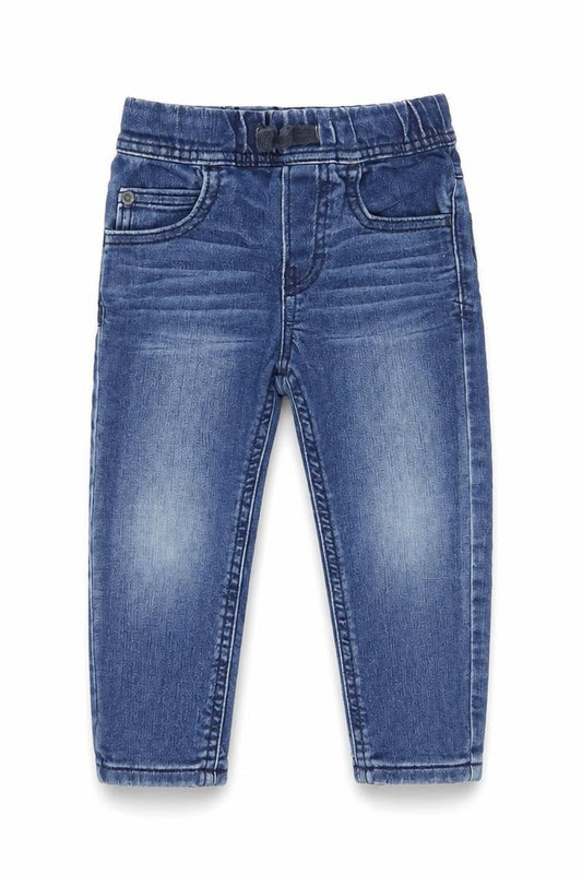 Gap Boys Blue Cotton Skinny Jeans Size 2 Years Regular Drawstring
