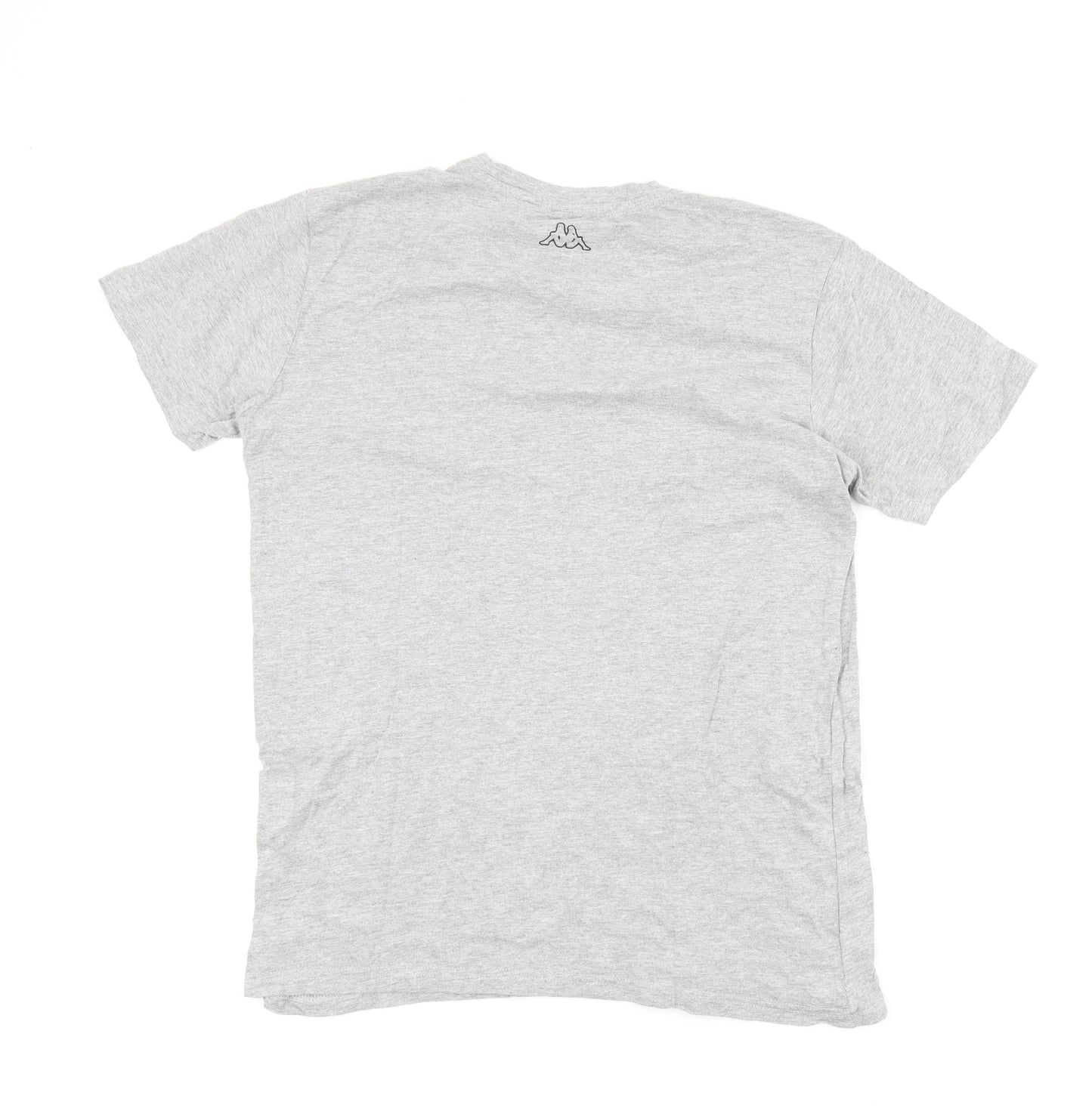 Kappa Womens Grey 100% Cotton Basic T-Shirt Size L Round Neck