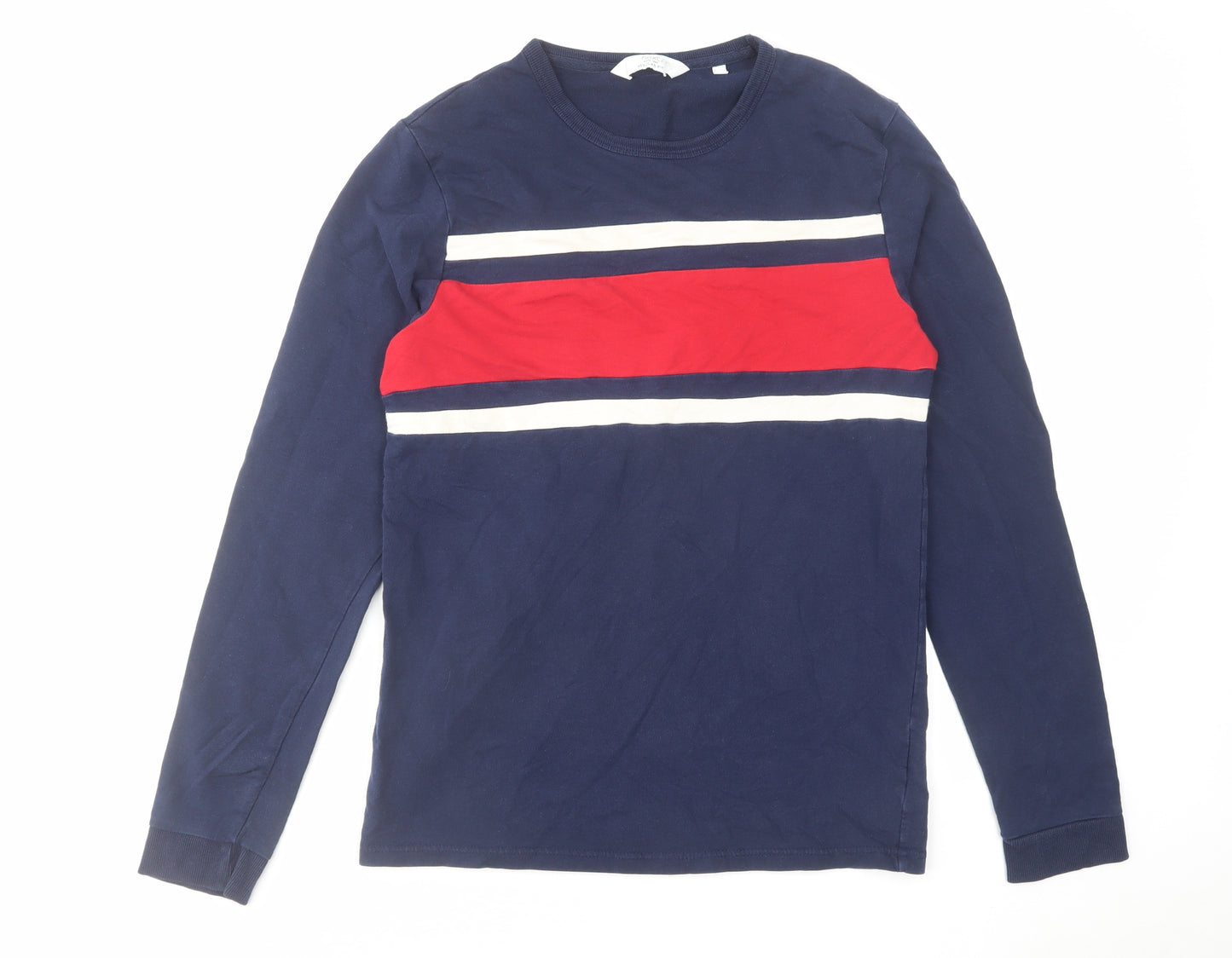 NEXT Mens Blue Cotton Pullover Sweatshirt Size S