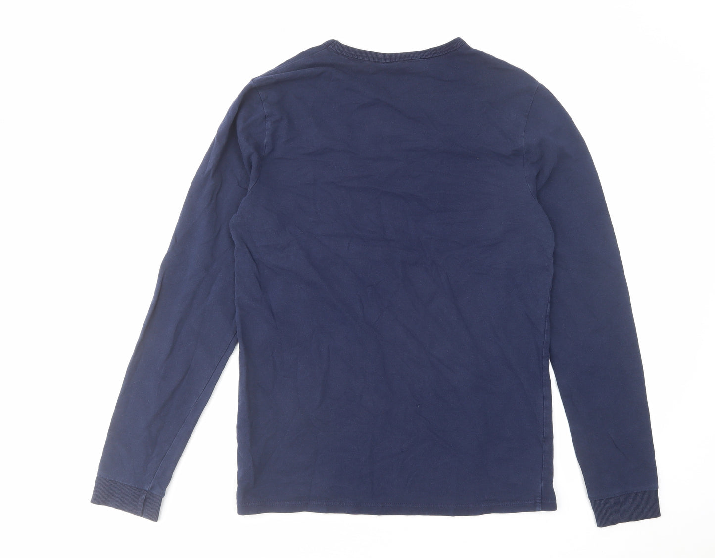 NEXT Mens Blue Cotton Pullover Sweatshirt Size S