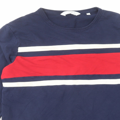 NEXT Mens Blue Cotton Pullover Sweatshirt Size S