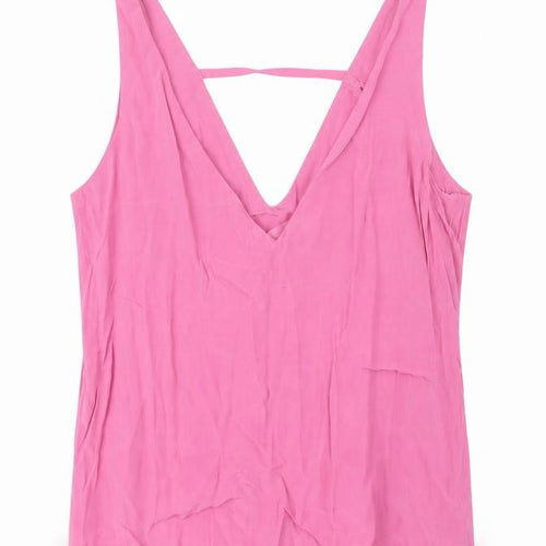 & Other Stories Womens Pink Viscose Camisole Blouse Size 6 V-Neck
