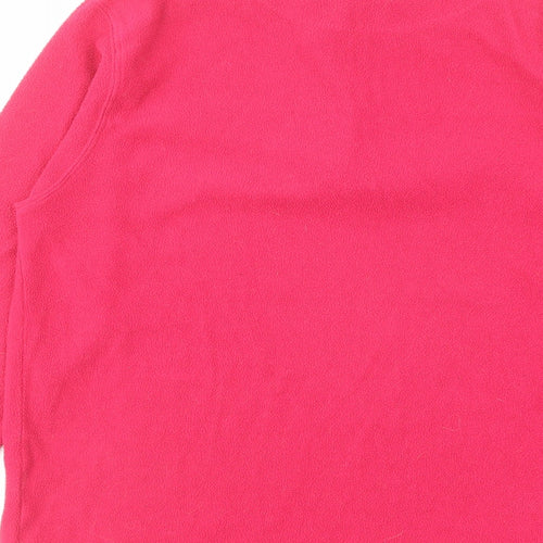 Proclimate Womens Pink Polyester Pullover Sweatshirt Size 10 Zip