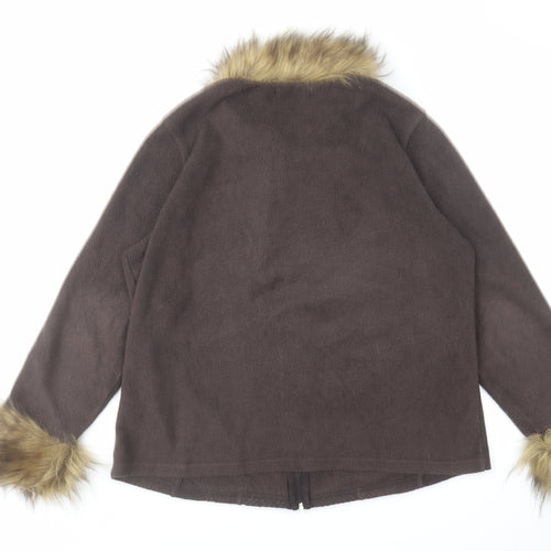 Bonmarché Womens Brown Jacket Size L Zip