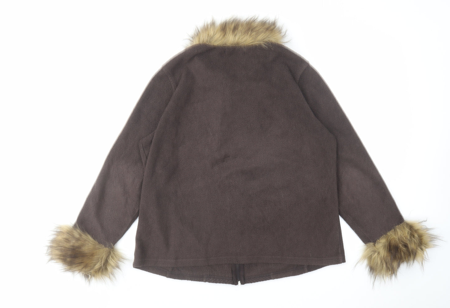 Bonmarché Womens Brown Jacket Size L Zip