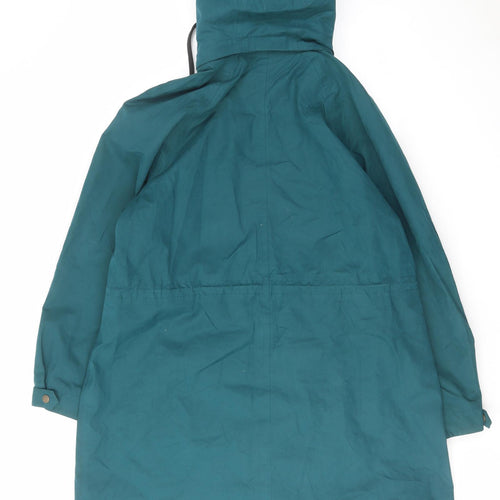 Fat Face Womens Blue Parka Coat Size 16 Zip