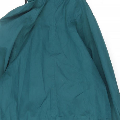 Fat Face Womens Blue Parka Coat Size 16 Zip