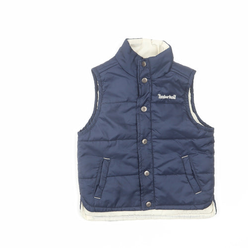 Timberland Boys Blue Gilet Jacket Size 3 Years Zip
