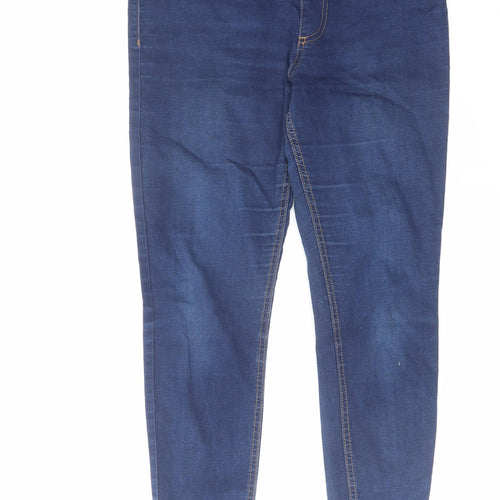 Marks and Spencer Womens Blue Cotton Jegging Jeans Size 30 in L26 in Regular