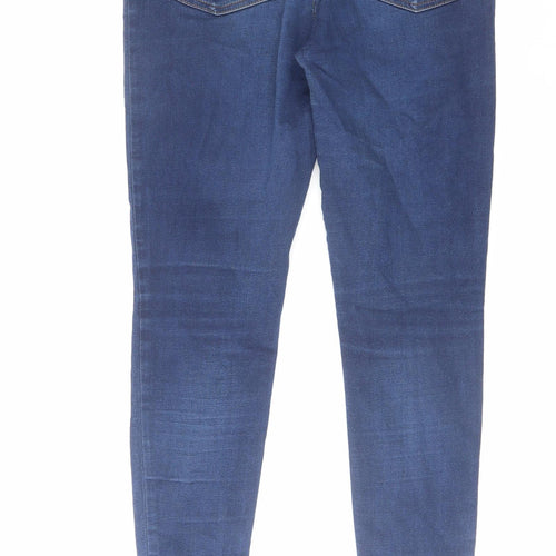 Marks and Spencer Womens Blue Cotton Jegging Jeans Size 30 in L26 in Regular