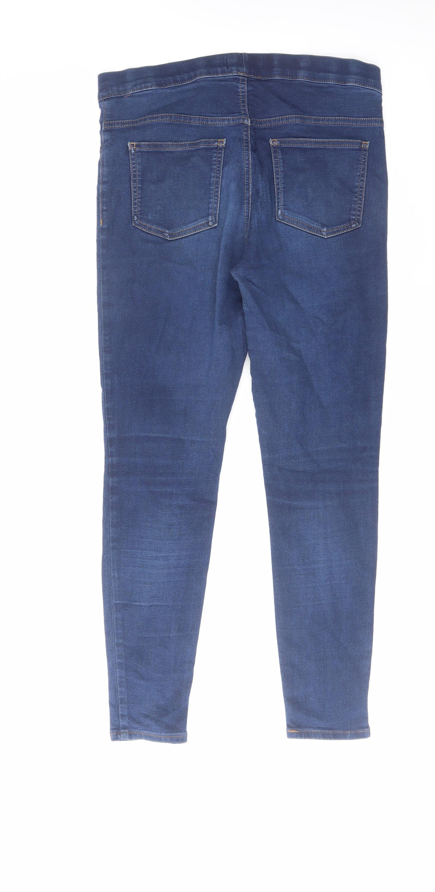 Marks and Spencer Womens Blue Cotton Jegging Jeans Size 30 in L26 in Regular
