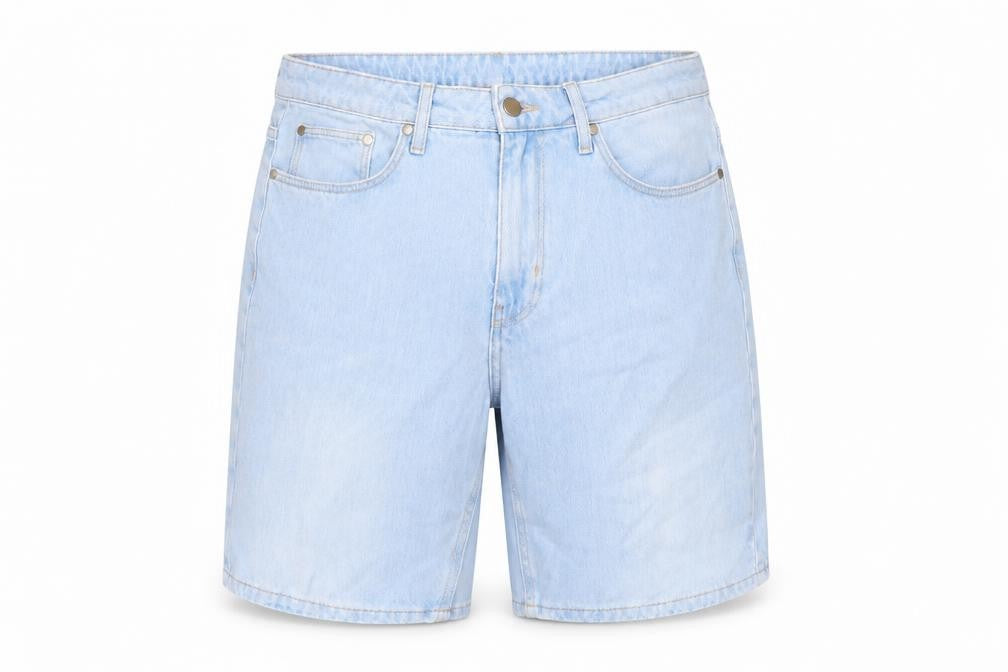 As Well 2A Womens Blue Cotton Bermuda Shorts Size L L8 in Regular Zip