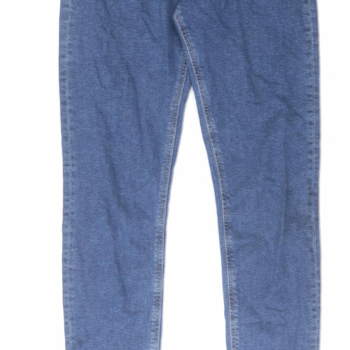 ASOS Womens Blue Cotton Skinny Jeans Size 28 in L36 in Regular Zip
