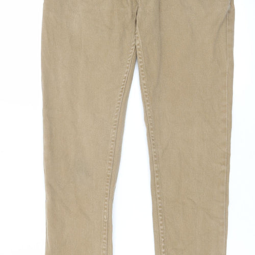 Denim & Co. Mens Beige Cotton Skinny Jeans Size 30 in L30 in Slim Zip