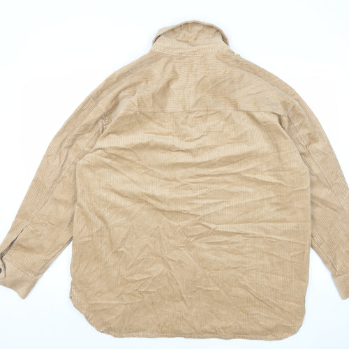 H&M Mens Brown Jacket Size M Button