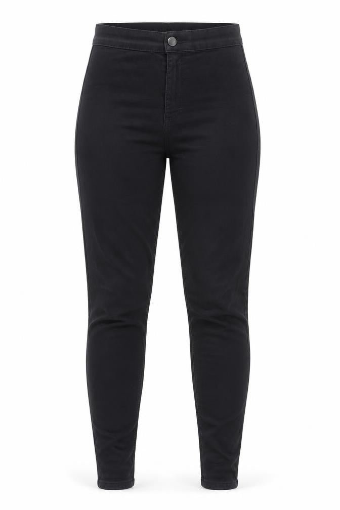 Topshop Womens Black Cotton Skinny Jeans Size 28 in L30 in Regular Zip