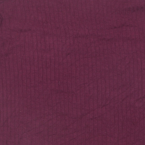Gap Womens Purple V-Neck Polyester Pullover Jumper Size S