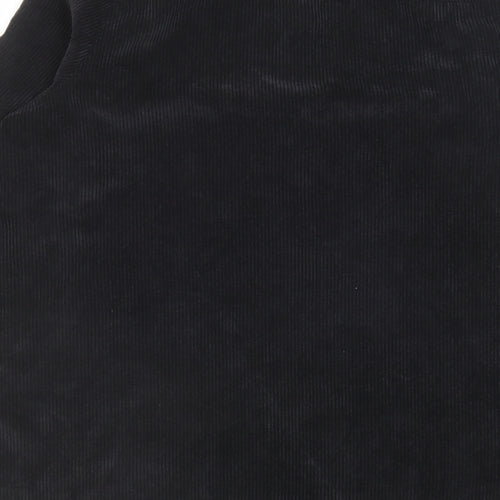 Yours Womens Black Polyester Basic Button-Up Size 18 Collared