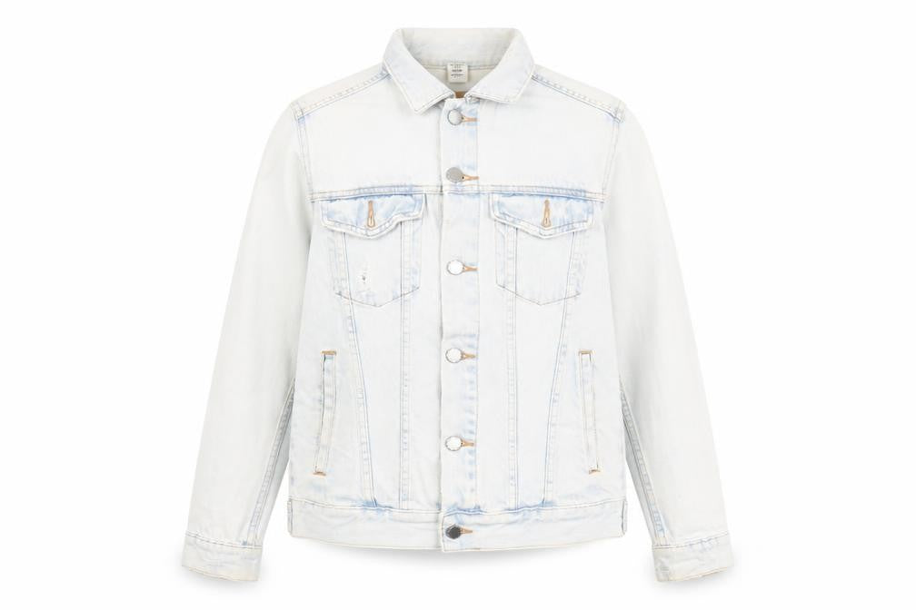 H&M Womens Blue Jacket Size 8 Button